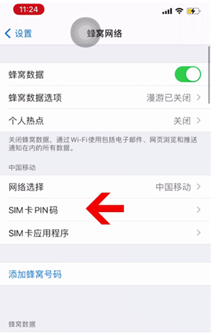 道真苹果14维修网分享如何给iPhone14的SIM卡设置密码 