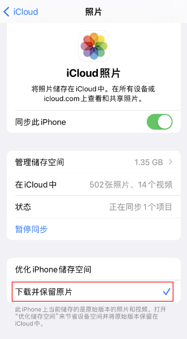 道真苹果手机维修分享iPhone 无法加载高质量照片怎么办 