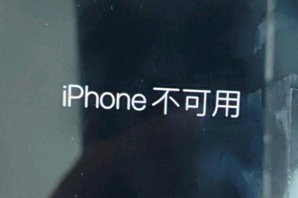 道真苹果服务网点分享锁屏界面显示“iPhone 不可用”如何解决 