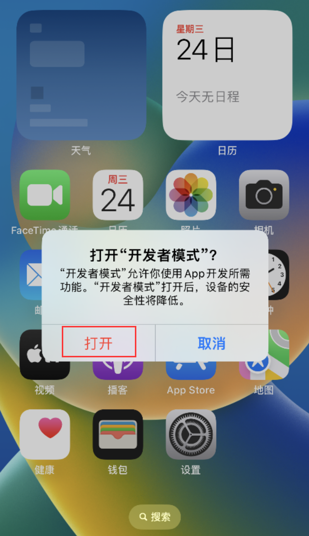道真苹果手机维修分享如何打开开发者模式 