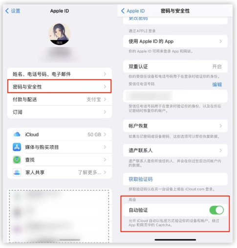 道真苹果手机维修分享iOS 16 自动验证功能开启方法 